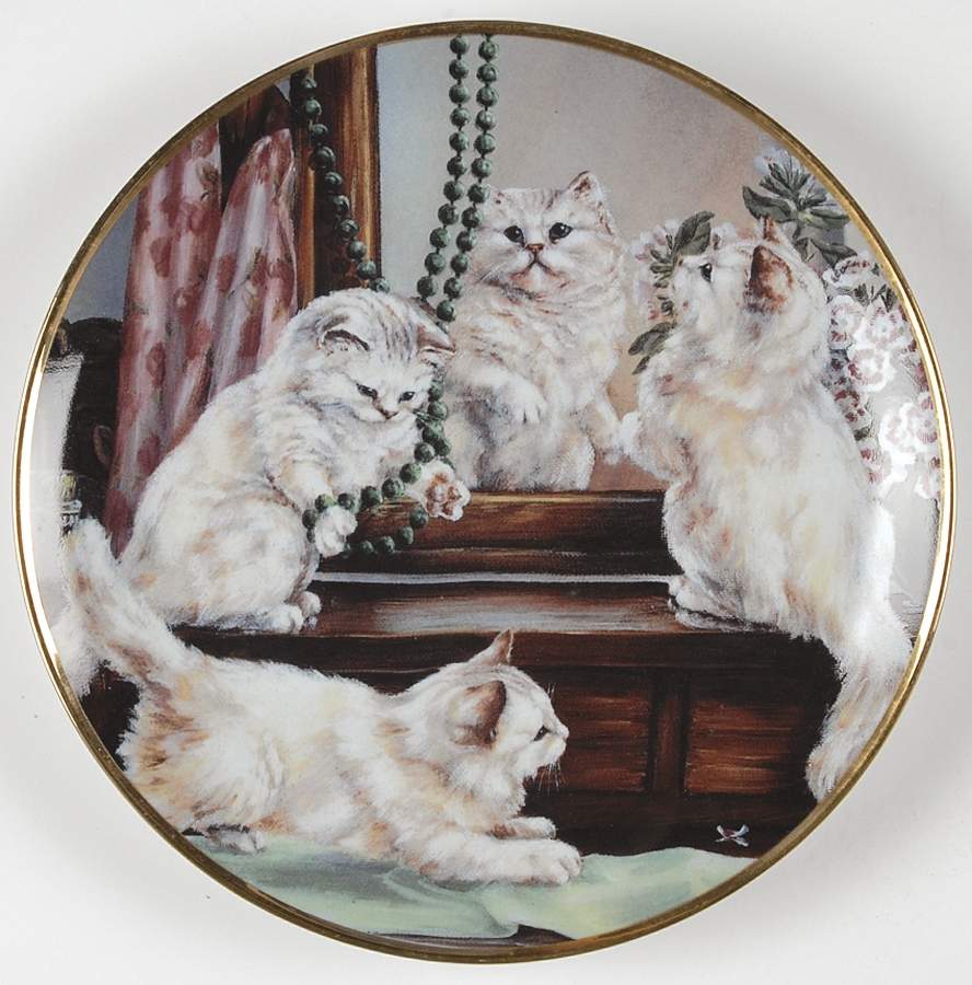 Lesley Hammett Cats Playing Dress Up - No Box by Franklin Mint-1