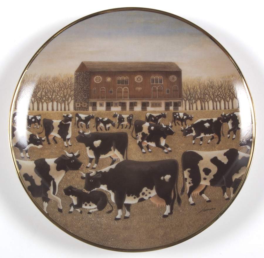 American Folk Art Spring Pasture - No Box by Franklin Mint-1