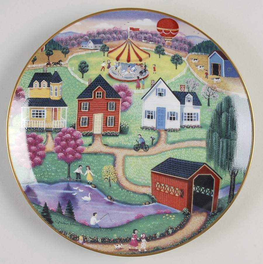 American Folk Art Spring Fair - No Box by Franklin Mint-1