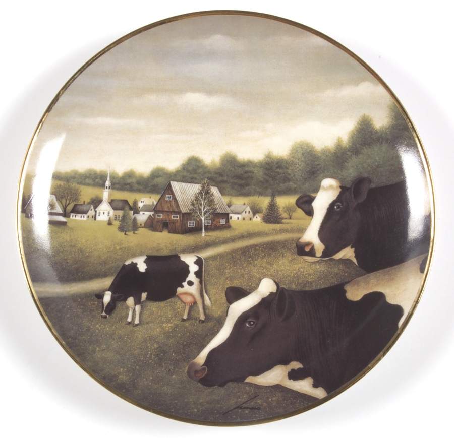 American Folk Art Grazing In The Grass - No Box by Franklin Mint-1