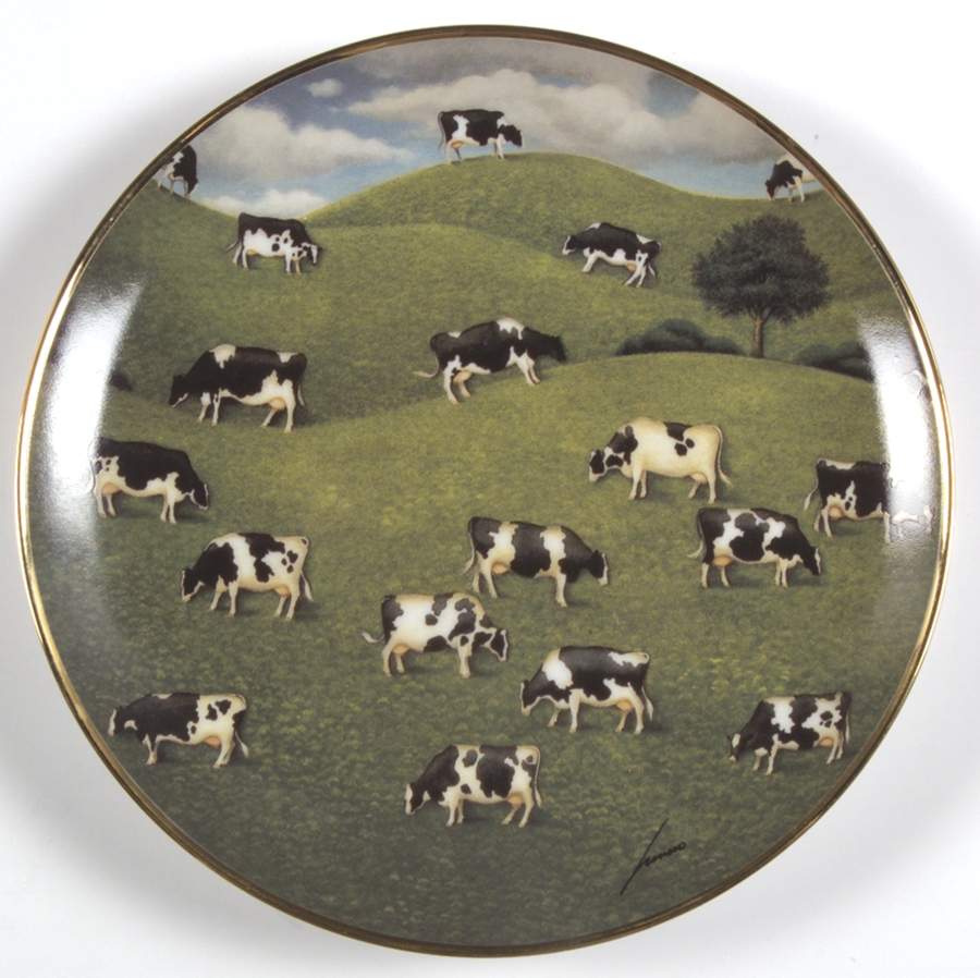 American Folk Art Hillside Herd - No Box by Franklin Mint-1