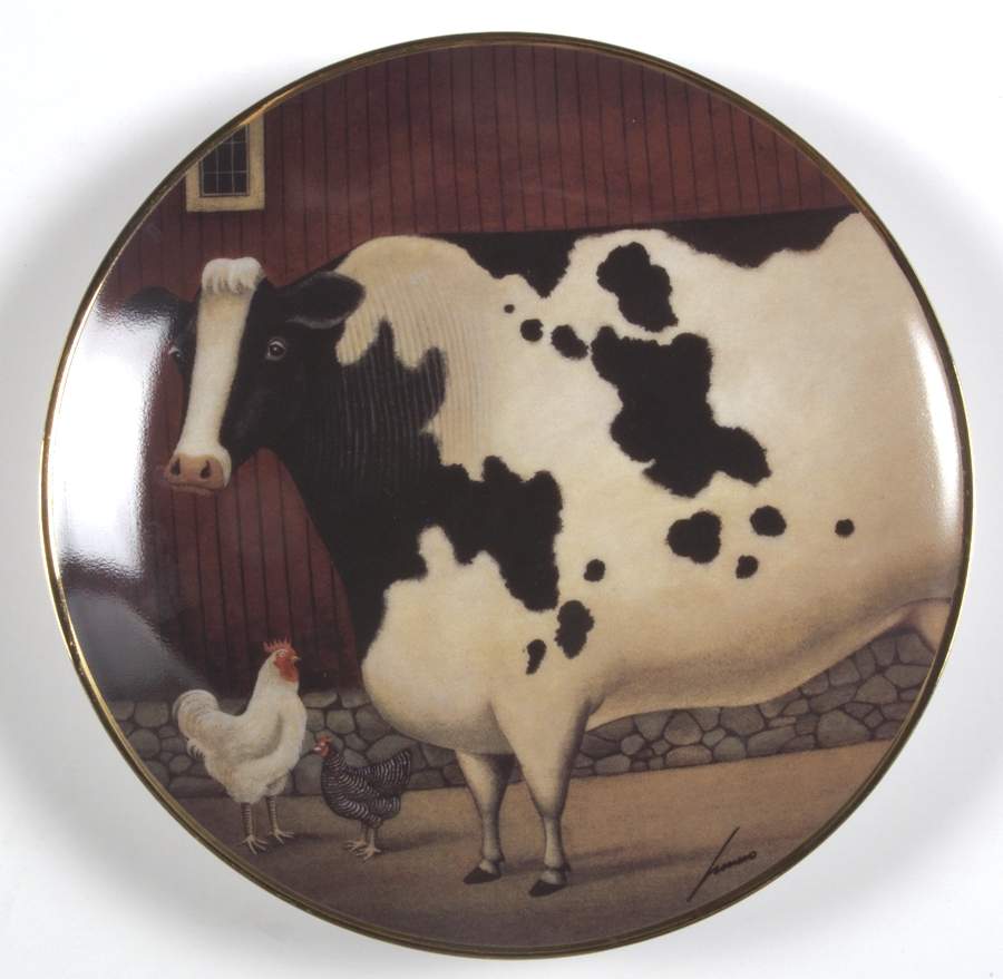 American Folk Art Bessie's Barn - No Box by Franklin Mint-1