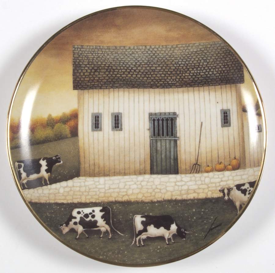 American Folk Art Autumn Grazing - No Box by Franklin Mint-1