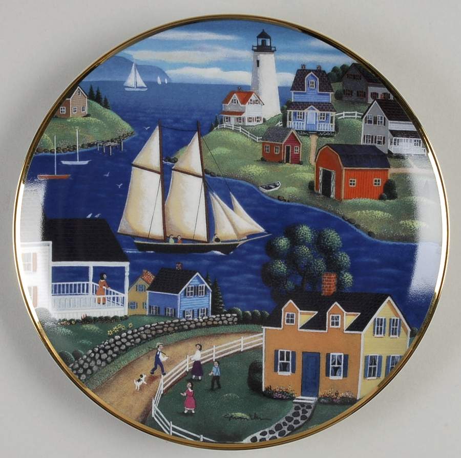 American Folk Art Summer Holiday - No Box by Franklin Mint-1