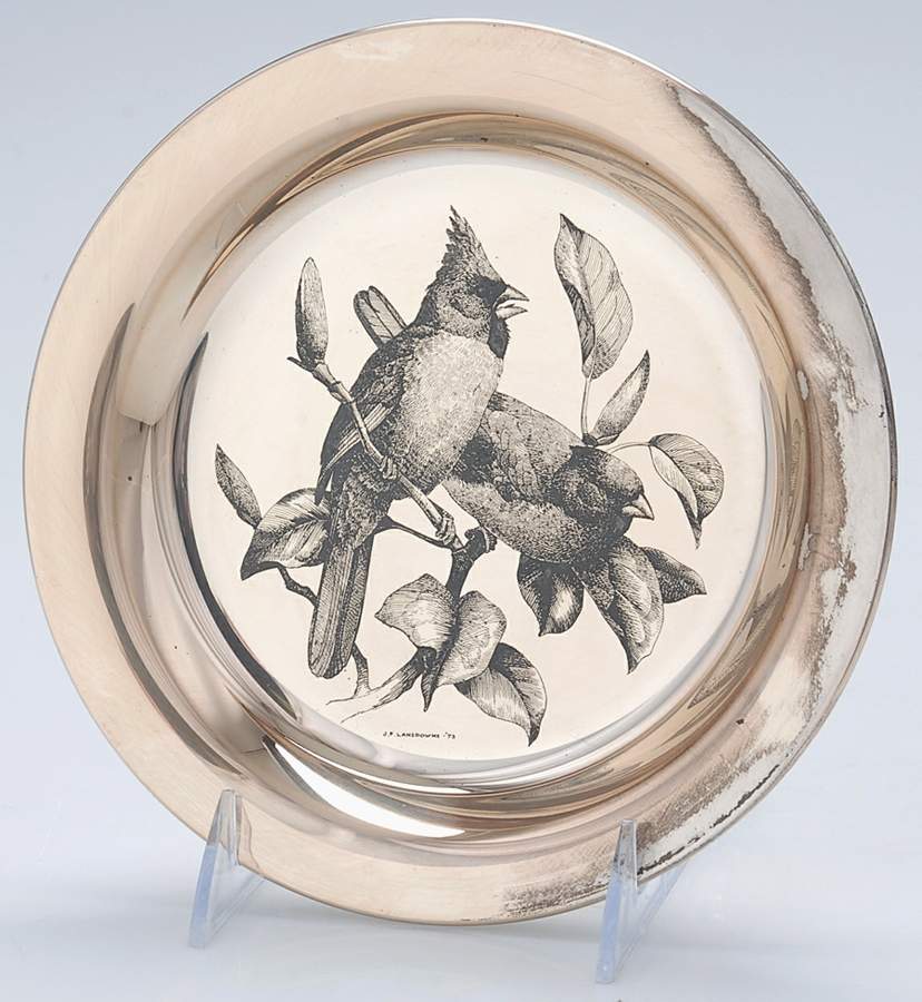 Audubon Birds Cardinal - Boxed by Franklin Mint-1
