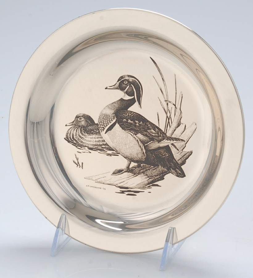 Audubon Birds Woodduck - Boxed by Franklin Mint-1