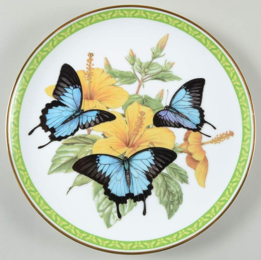 Butterflies of World Blue Mountain - No Box by Franklin Mint-1