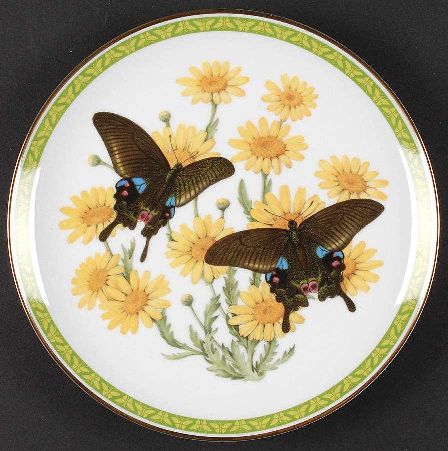 Butterflies of World Blue-Banded Peacock - No Box by Franklin Mint-1