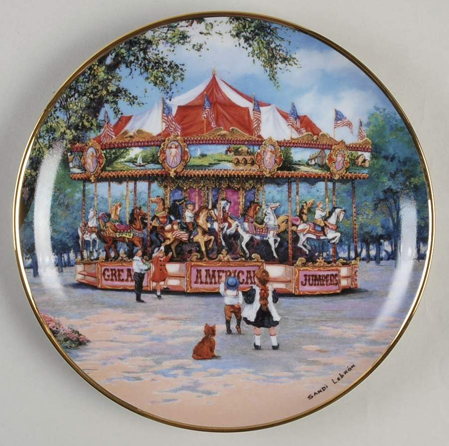 Carousel Memories Carousel Excitment - No Box by Franklin Mint-1