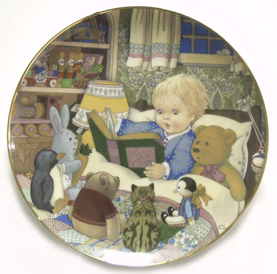 Carol Lawson Plates Storytime - No Box by Franklin Mint-1