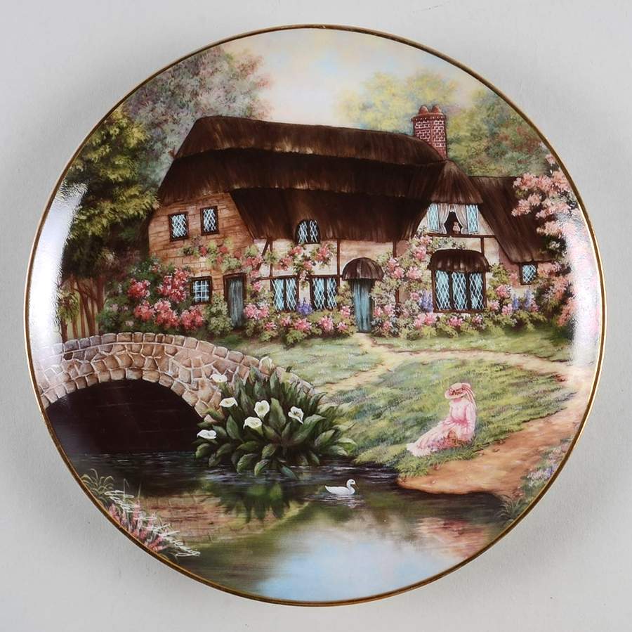Country Cottages Cottage At Brookside - No Box by Franklin Mint-1