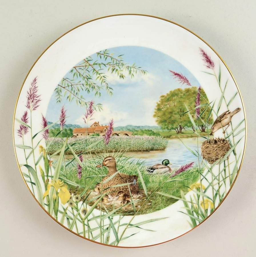 Country Year July Beside The River - Boxed by Franklin Mint-1