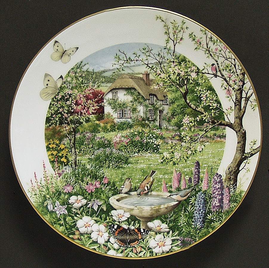 Country Year June In Cottage Garden - Boxed by Franklin Mint-1