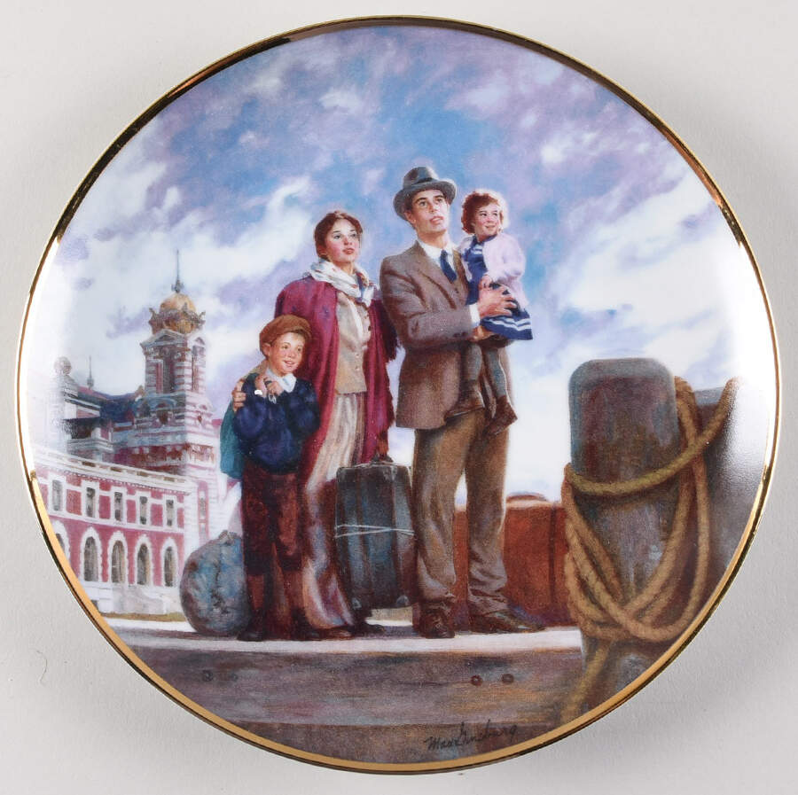 Ellis Island Looking To The Future - No Box by Franklin Mint-1