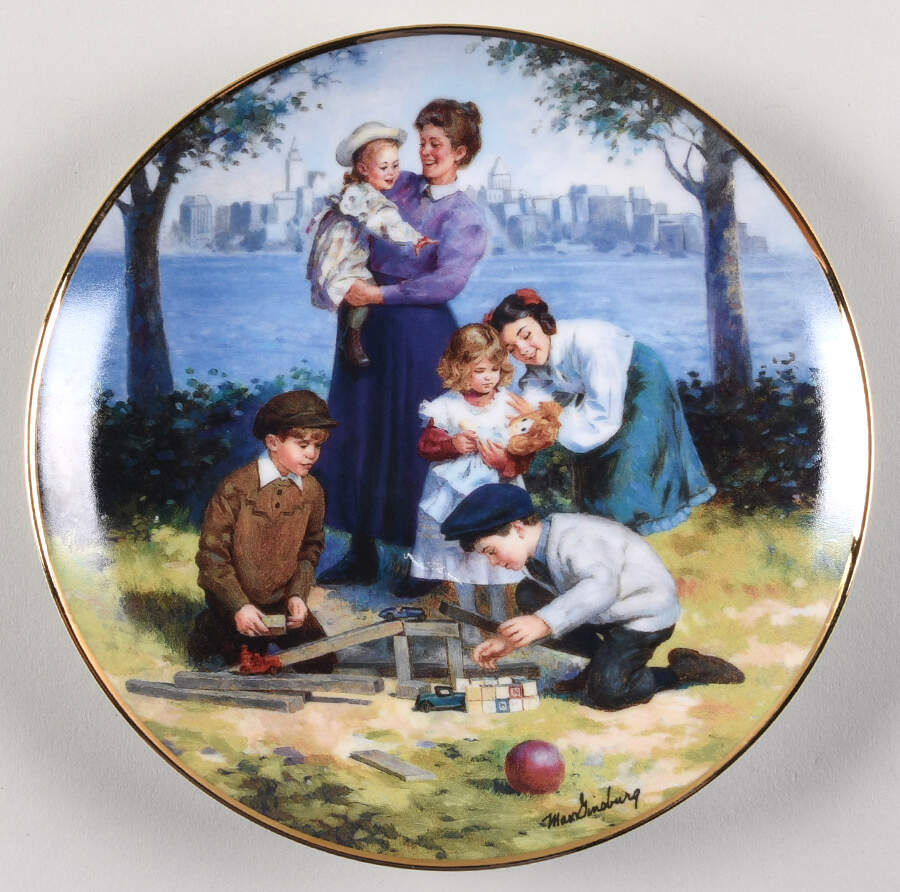 Ellis Island Building A Future - No Box by Franklin Mint-1