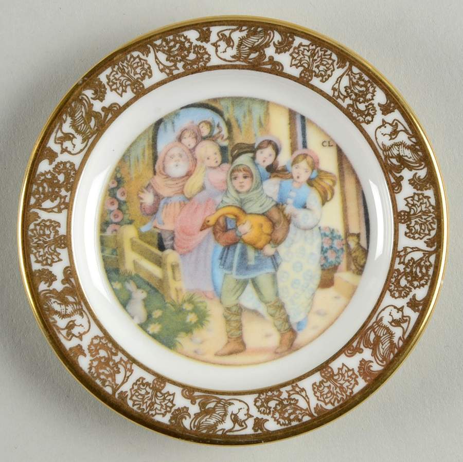 Best Loved Fairy Tales-Miniature The Golden Goose - Boxed by Franklin Mint-1