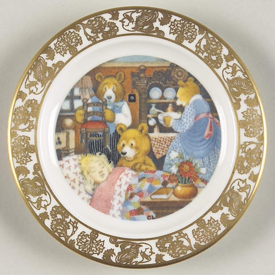 Best Loved Fairy Tales-Miniature The Three Bears - With Box by Franklin Mint-1