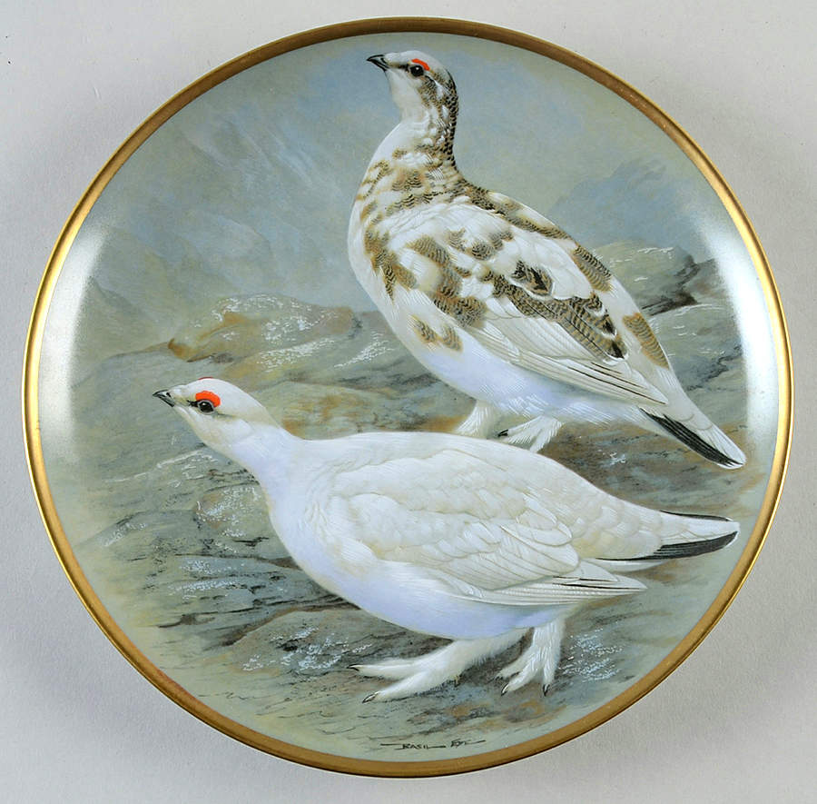 Gamebirds of The World Rock Ptarmigan - No Box by Franklin Mint-1