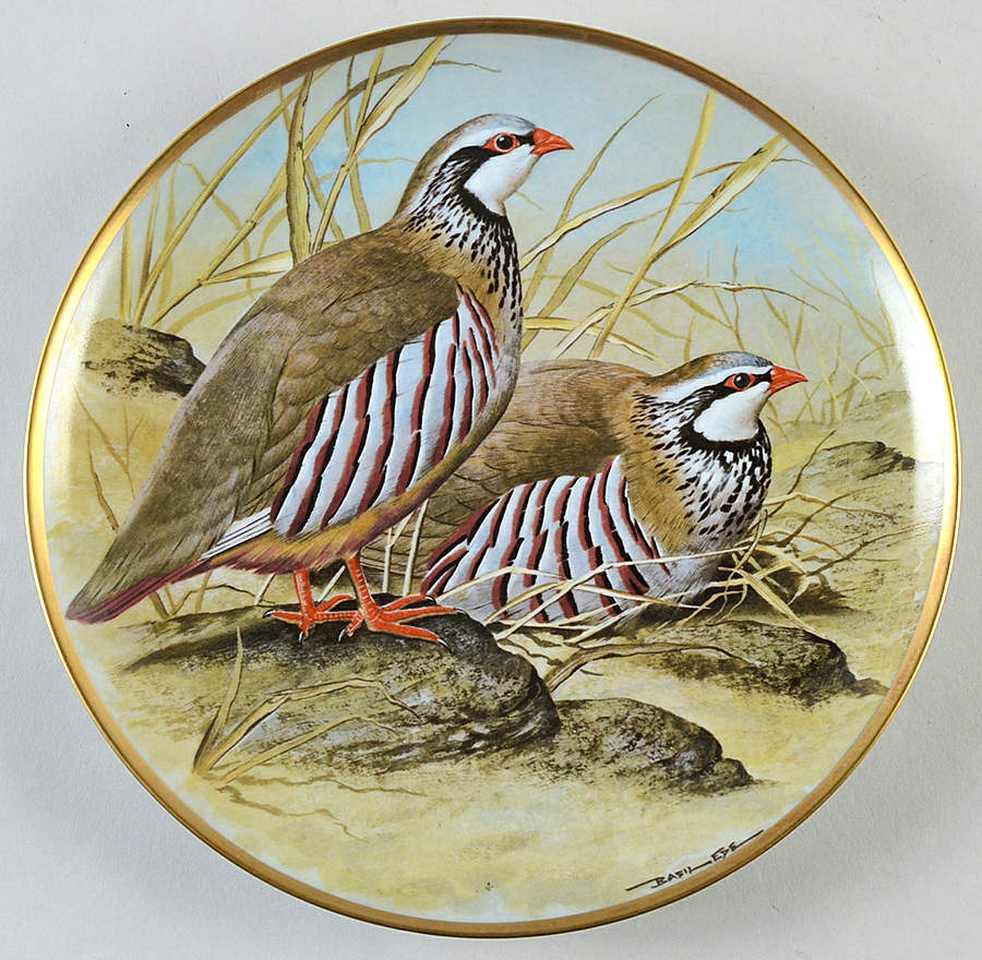 Gamebirds of The World Red Legged Partridge - No Box by Franklin Mint-1