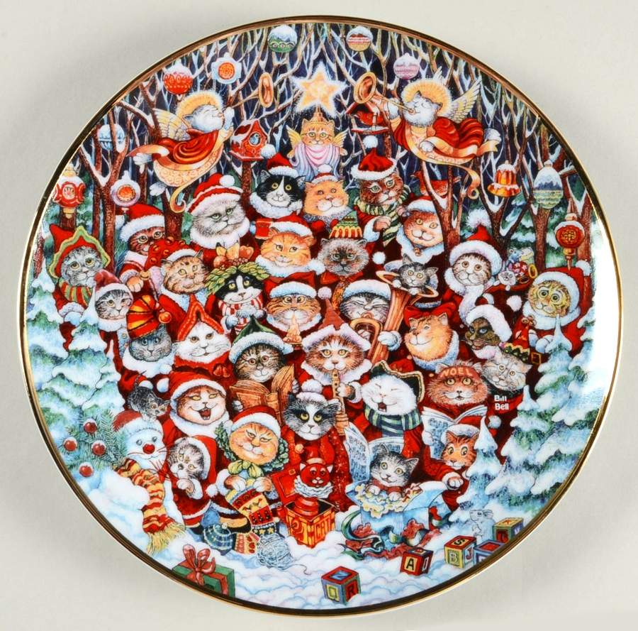Holiday Cats Santa Claws - No Box by Franklin Mint-1