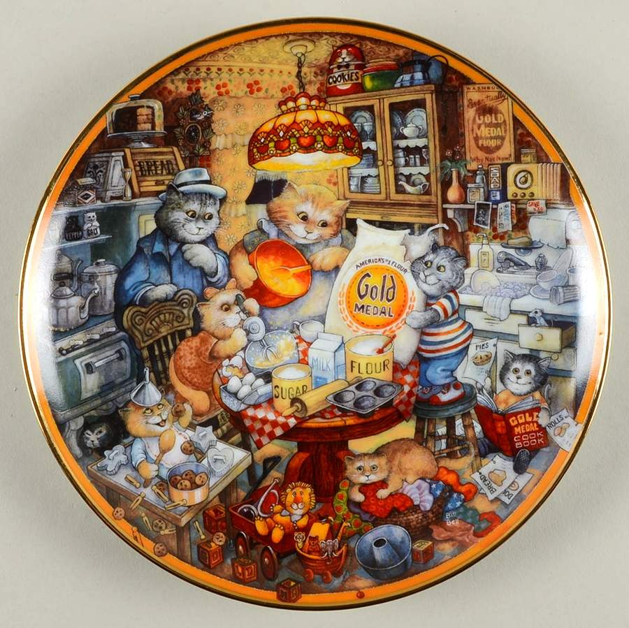 Holiday Cats Gold Medal Flour - No Box by Franklin Mint-1
