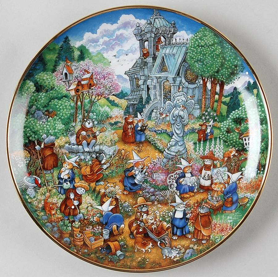 Holiday Cats Holy Hobbies - No Box by Franklin Mint-1
