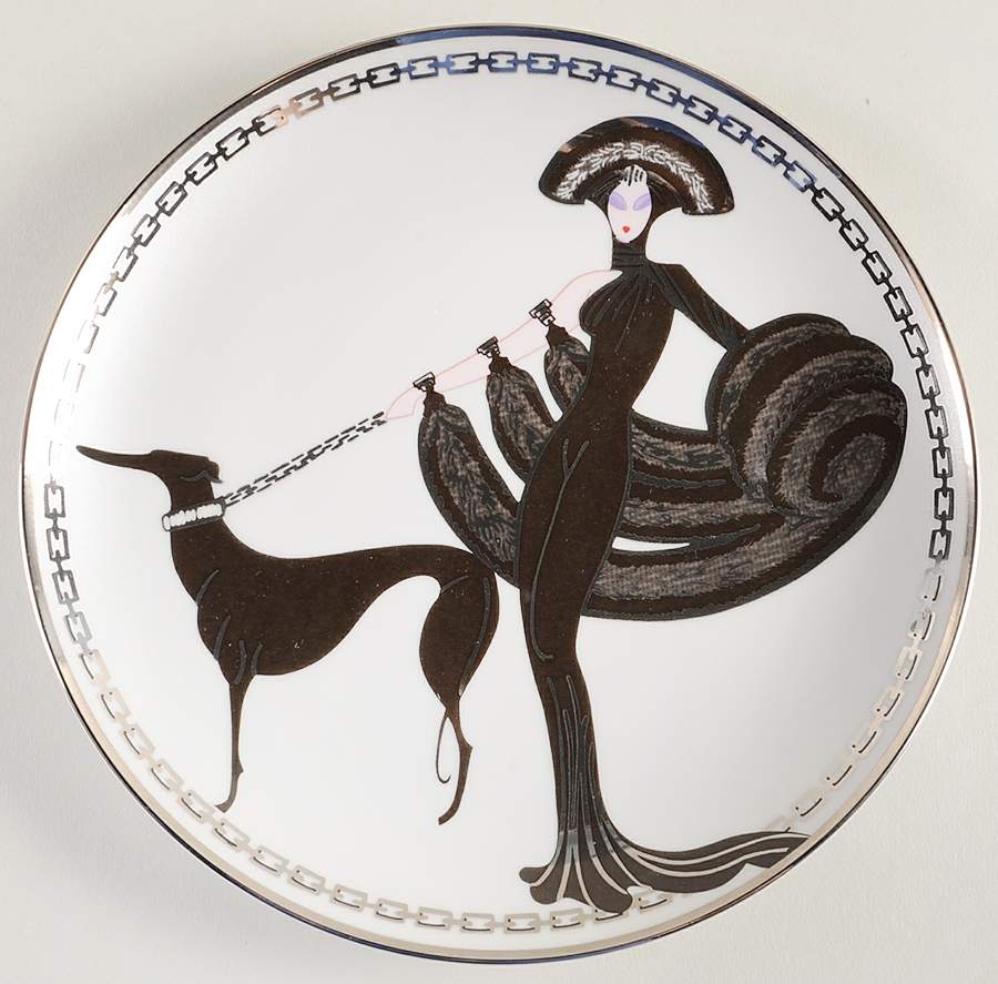 House of Erte' Symphony In Black - No Box by Franklin Mint-1