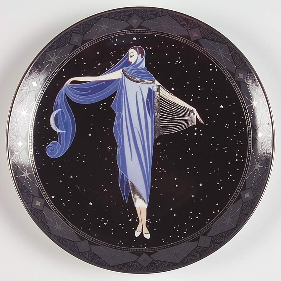 House of Erte' Moonlight - No Box by Franklin Mint-1