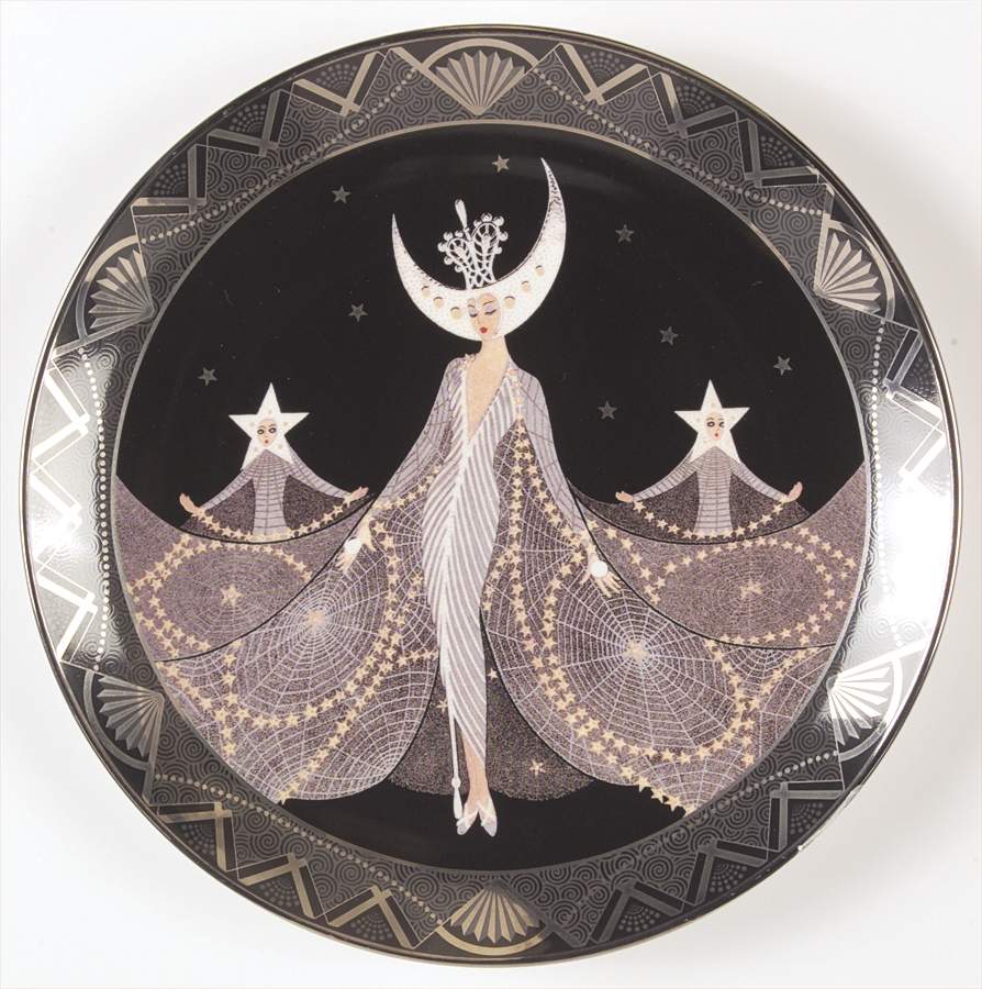 House of Erte' Queen Of The Night - No Box by Franklin Mint-1
