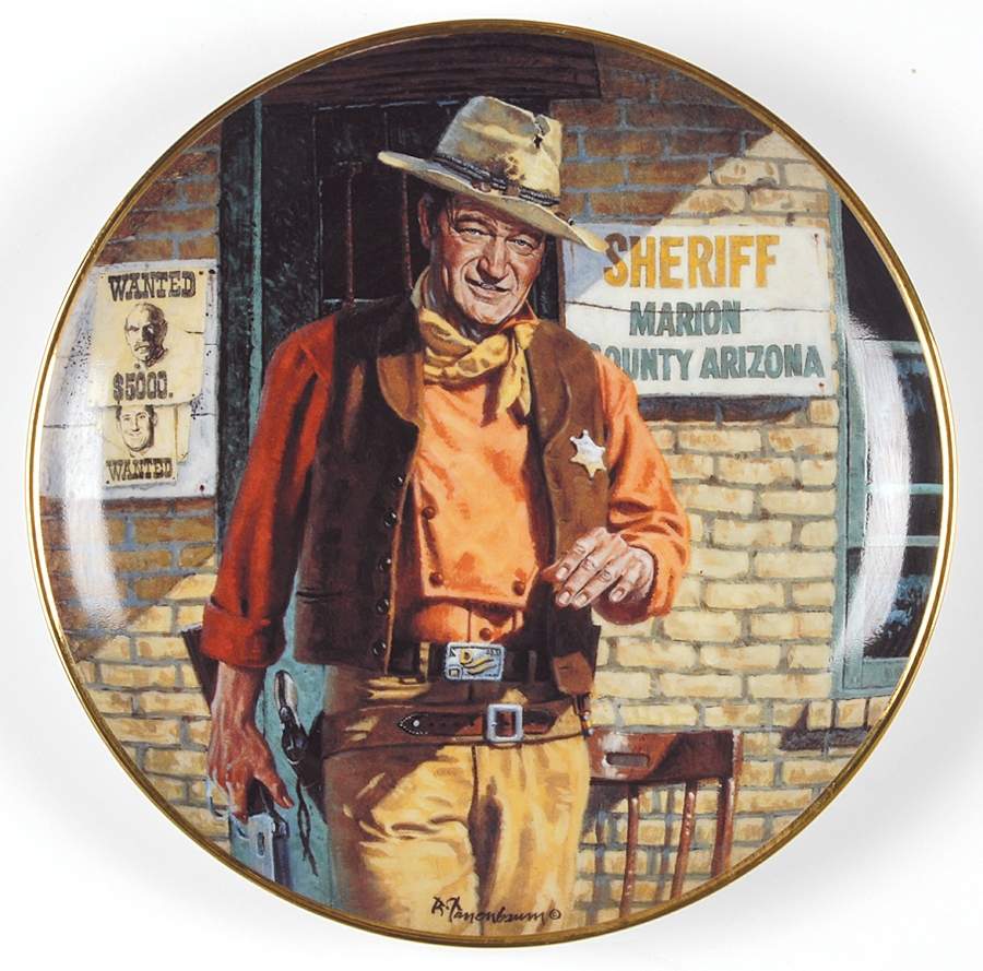John Wayne-The Legend Lives On American Legend - No Box by Franklin Mint-1