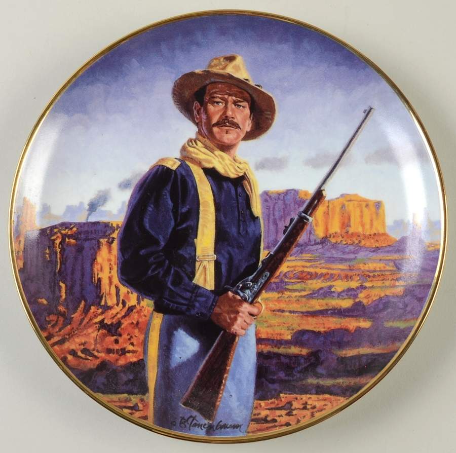 John Wayne-The Legend Lives On John Wayne-Hero Of The West - No Box by Franklin Mint-1