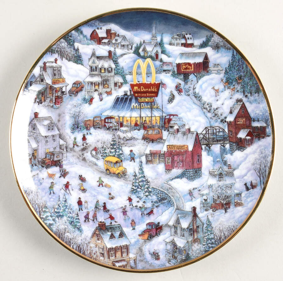 Mcdonalds Gold Moments Golden Country - No Box by Franklin Mint-1