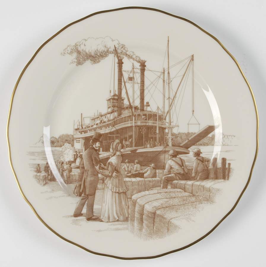 Mark Twain Traveling The River - No Box by Franklin Mint-1