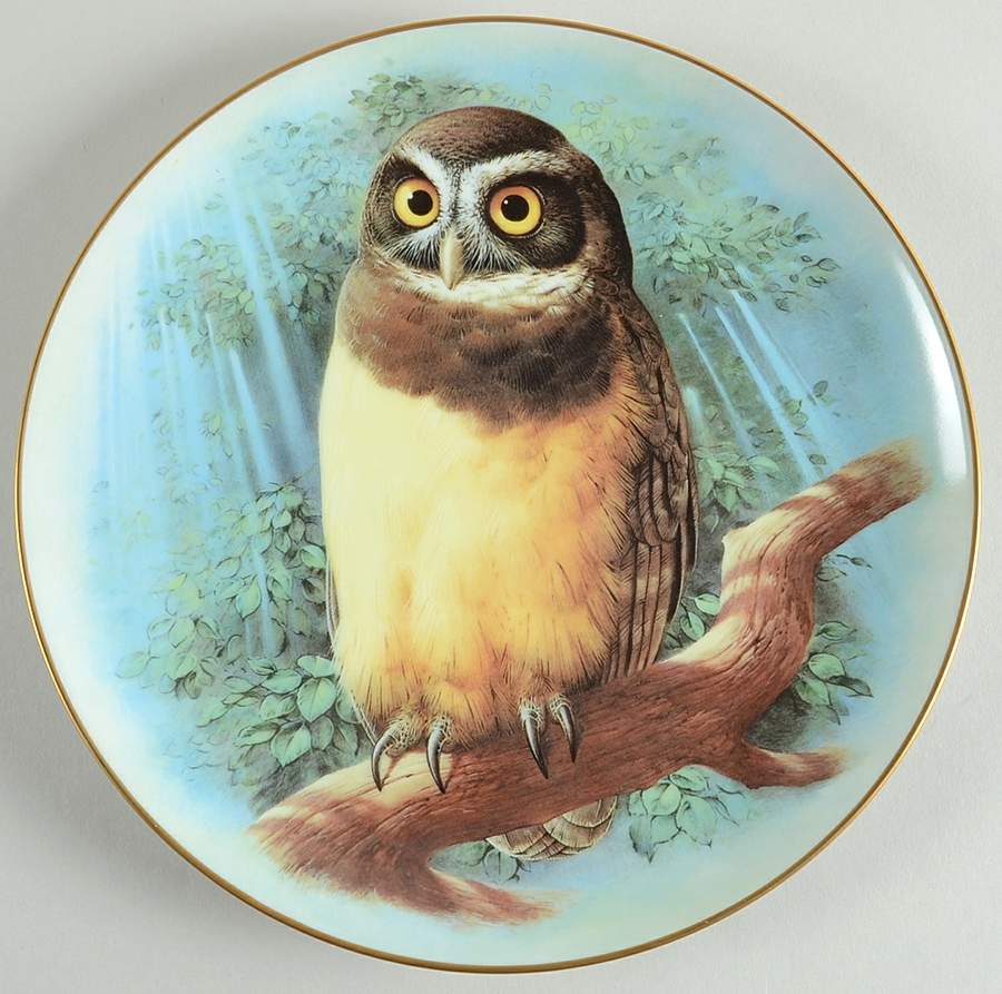 Raymond Watson Owls Spectacled Owl - No Box by Franklin Mint-1