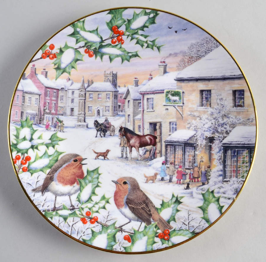 All Creatures Great & Small Yorkshire Yultide-December - No Box by Franklin Mint-1