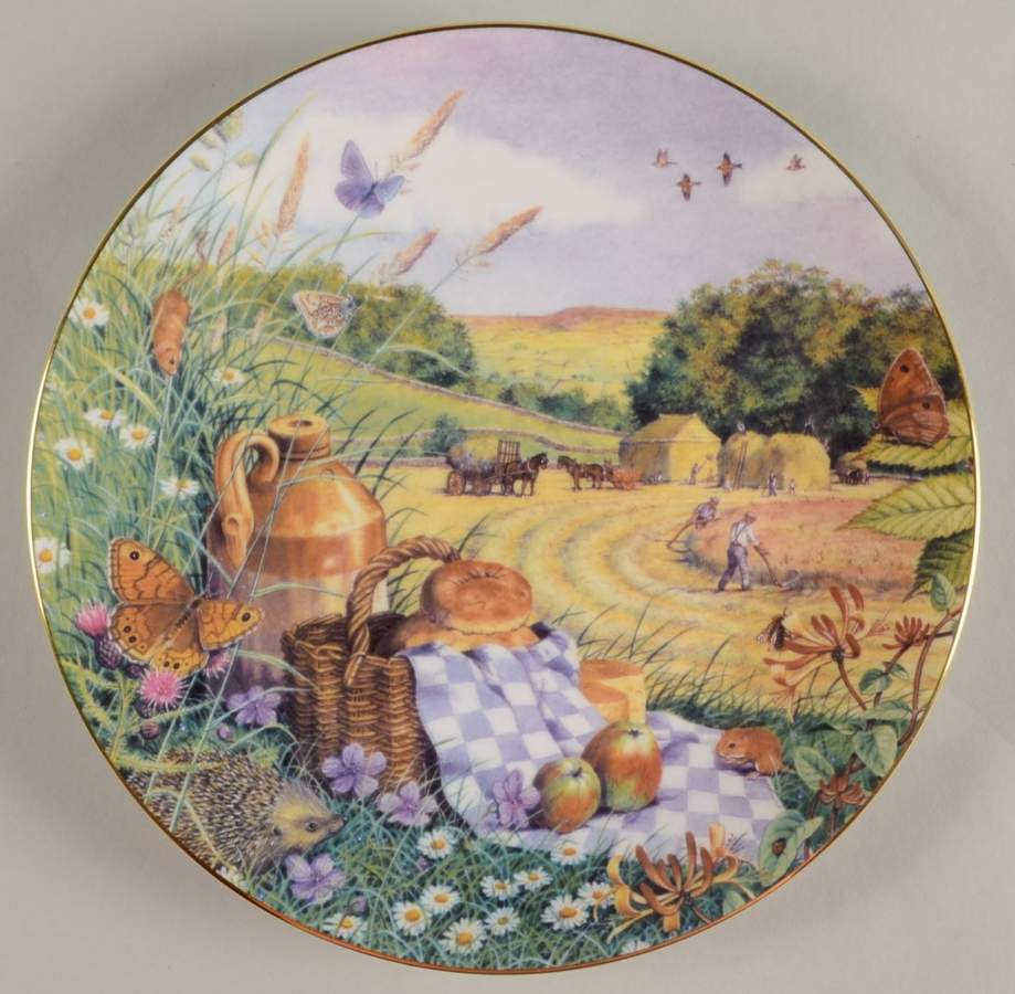 All Creatures Great & Small Hay Harvest-July - No Box by Franklin Mint-1