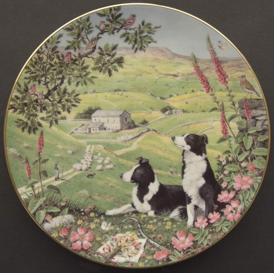 All Creatures Great & Small The Shepherds Path-June - No Box by Franklin Mint-1