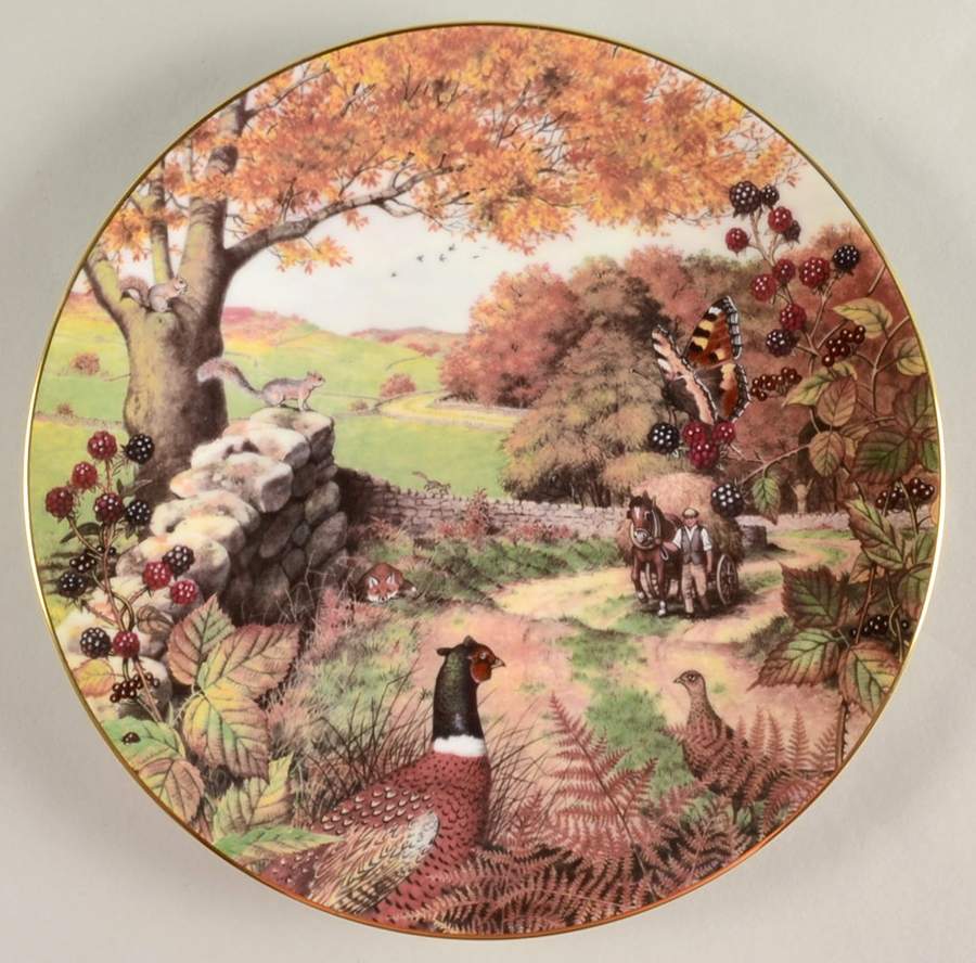 All Creatures Great & Small Dalesmans Autumn-October - No Box by Franklin Mint-1