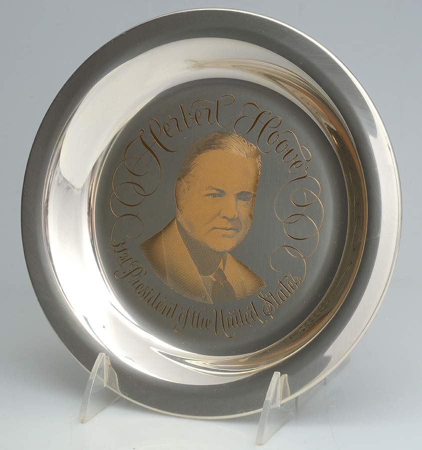 Presidential Plates Herbert Hoover-31st President - No Box by Franklin Mint-1