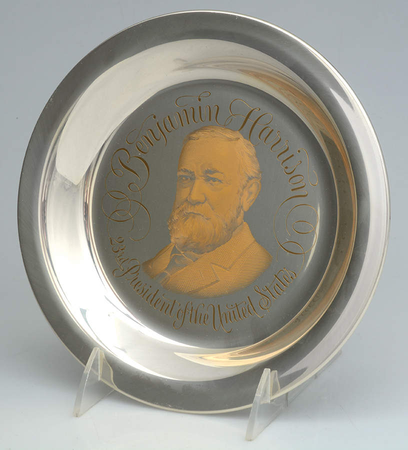 Presidential Plates Benjamin Harrison-23th President - Boxed by Franklin Mint-1