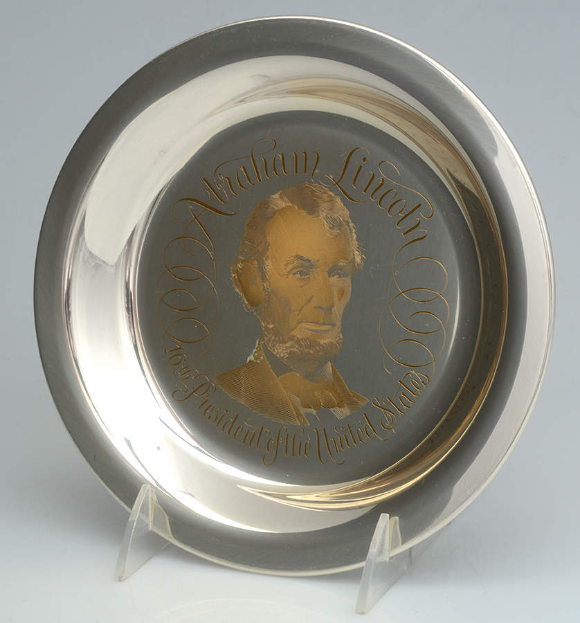 Presidential Plates Abraham Lincoln-16th President - No Box by Franklin Mint-1