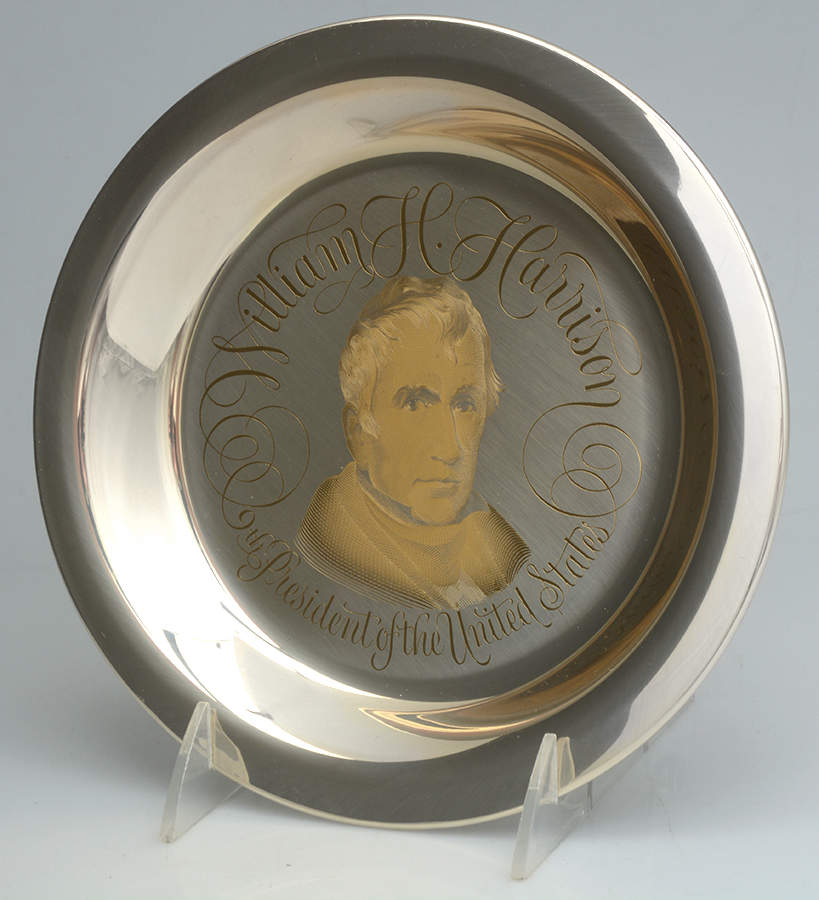 Presidential Plates William H. Harrison-9th President - Boxed by Franklin Mint-1