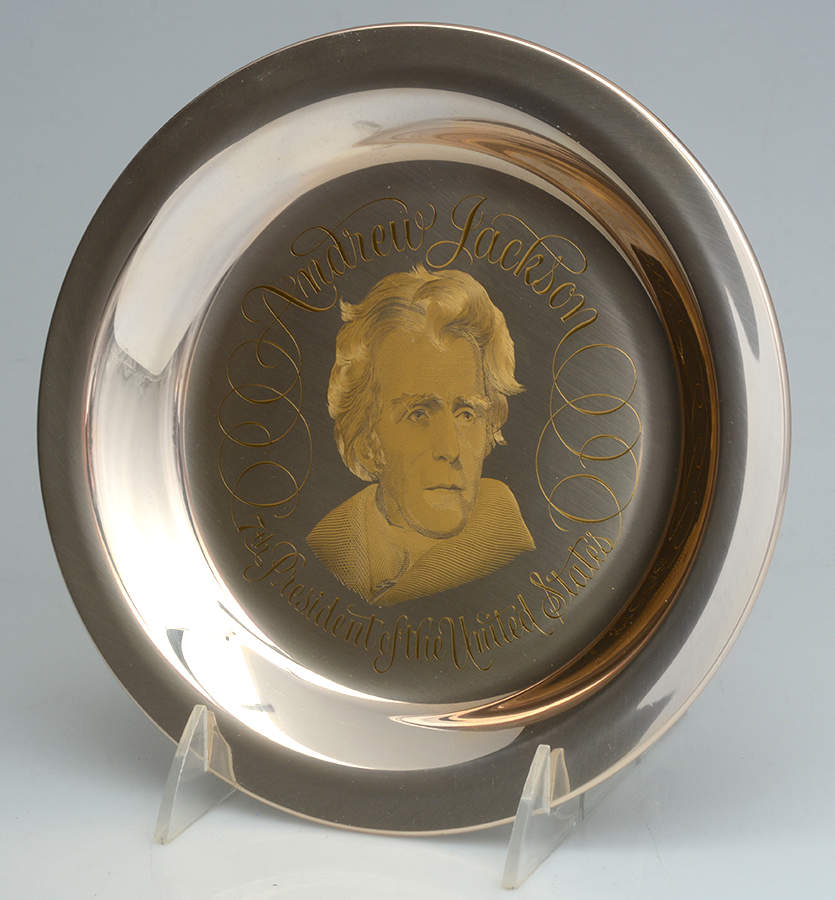 Presidential Plates Andrew Jackson-7th President - No Box by Franklin Mint-1