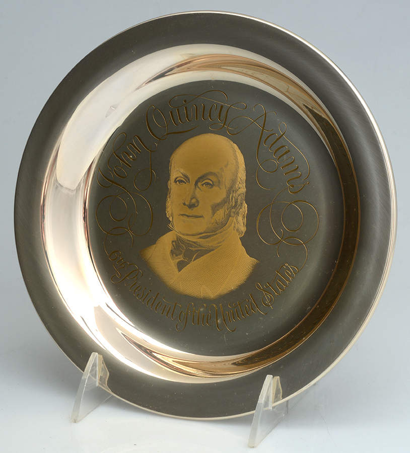 Presidential Plates John Quincy Adams-6th President - No Box by Franklin Mint-1