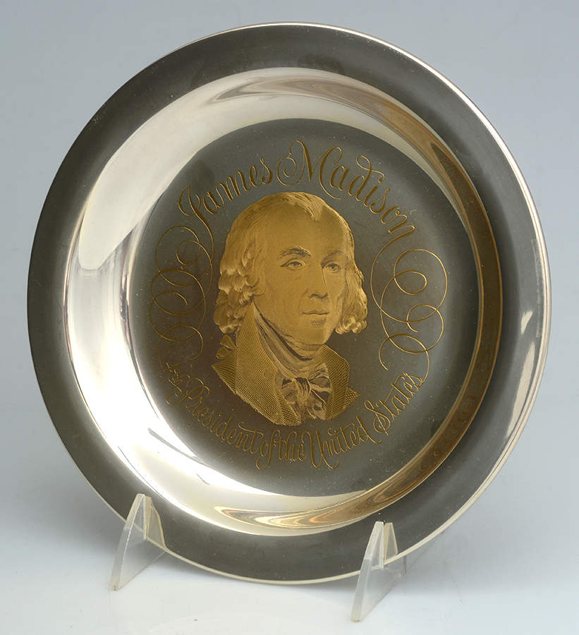 Presidential Plates James Madison-4th President - No Box by Franklin Mint-1