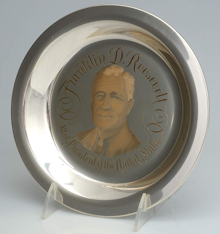 Presidential Plates Franklin D. Roosevelt-32th President - No Box by Franklin Mint-1