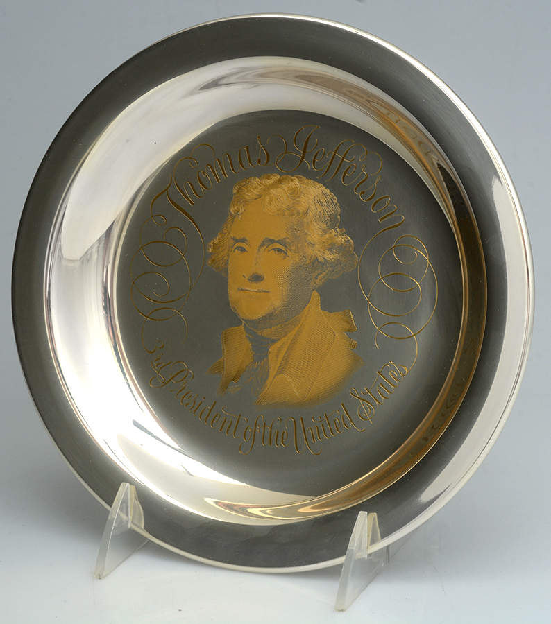 Presidential Plates Thomas Jefferson-3rd President - Boxed by Franklin Mint-1