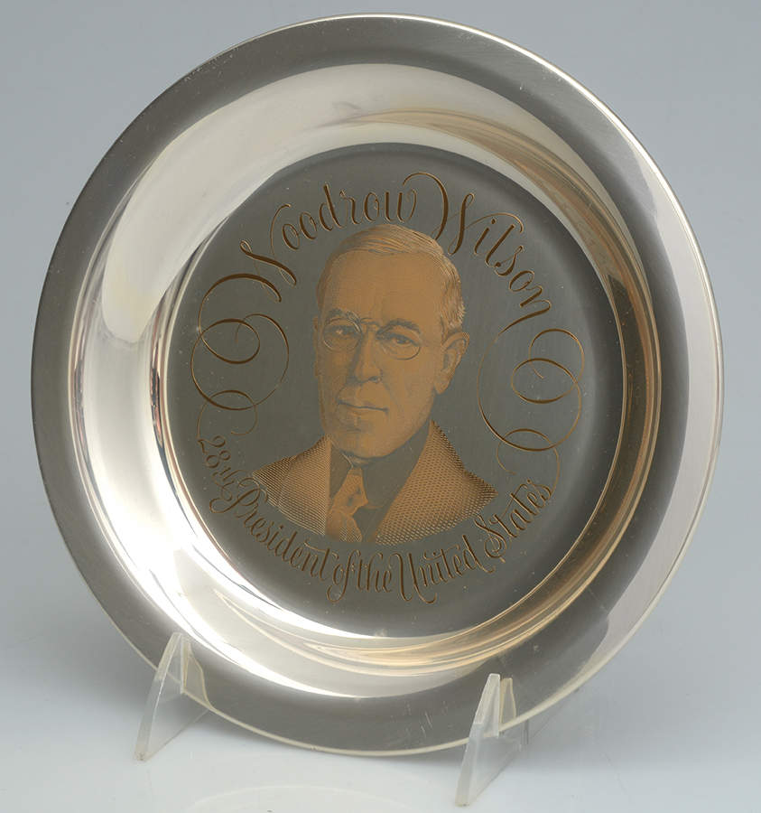 Presidential Plates Woodrow Wilson-28th President - Boxed by Franklin Mint-1