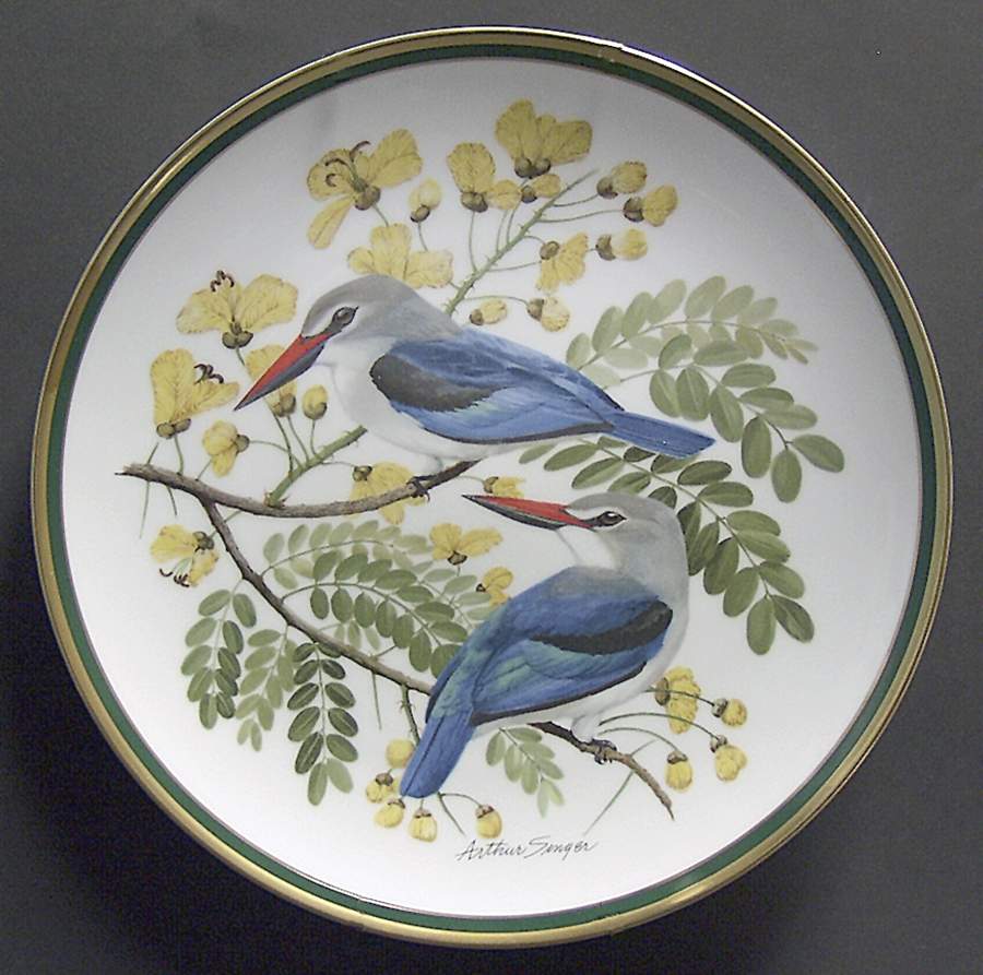 Woodland Birds Of The World Woodland Kingfisher - No Box by Franklin Mint-1