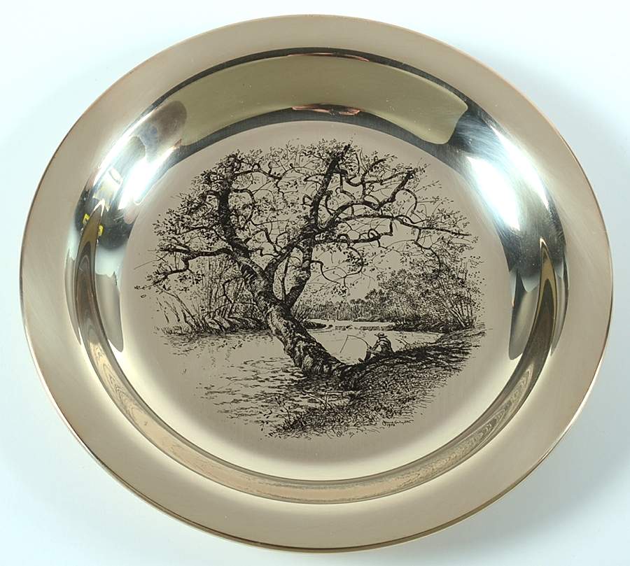 James Wyeth Along The Brandywine - No Box by Franklin Mint-1